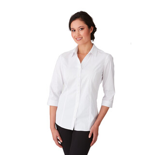 WORKWEAR, SAFETY & CORPORATE CLOTHING SPECIALISTS City Stretch Classic - 3/4 Sleeve Shirt - Ladies