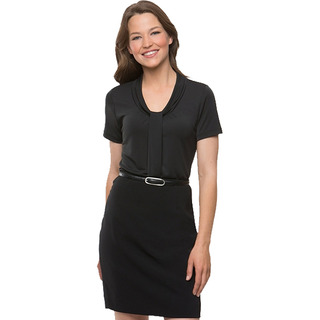 WORKWEAR, SAFETY & CORPORATE CLOTHING SPECIALISTS Pippa Knit Short Sleeve Shirt - Ladies - Charcoal