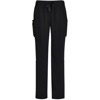 WORKWEAR, SAFETY & CORPORATE CLOTHING SPECIALISTS Avery Womens Straight Leg Scrub Pant - Black