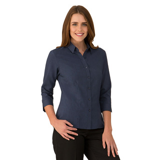 WORKWEAR, SAFETY & CORPORATE CLOTHING SPECIALISTS Ezylin 3/4 Sleeve Shirt - Ladies - Denim