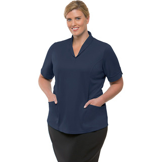 WORKWEAR, SAFETY & CORPORATE CLOTHING SPECIALISTS CityHealth Active Short Sleeve Shirt - Ladies - Navy