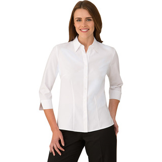 WORKWEAR, SAFETY & CORPORATE CLOTHING SPECIALISTS Ezylin 3/4 Sleeve Shirt - Ladies - White