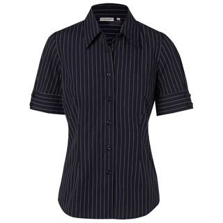 WORKWEAR, SAFETY & CORPORATE CLOTHING SPECIALISTS Women's Pin Stripe Short Sleeve Shirt