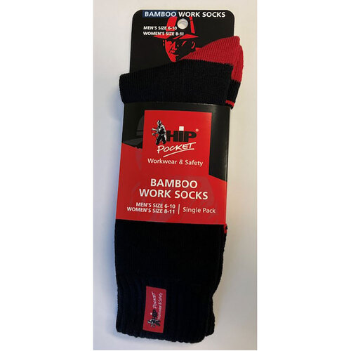 WORKWEAR, SAFETY & CORPORATE CLOTHING SPECIALISTS - Hip Pocket 3 Yarn Work Socks - Single Pack