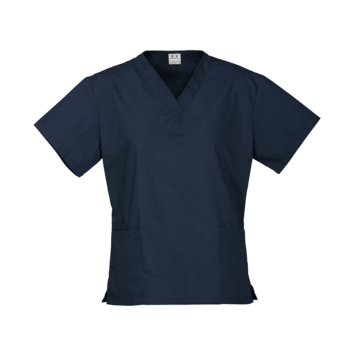 WORKWEAR, SAFETY & CORPORATE CLOTHING SPECIALISTS BC-H10622 Ladies Classic Scrubs Top-Navy-2XL