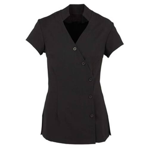 WORKWEAR, SAFETY & CORPORATE CLOTHING SPECIALISTS BC-H134LS Ladies Zen Crossover Tunic-Black-20