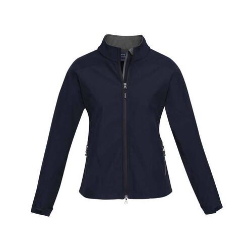 WORKWEAR, SAFETY & CORPORATE CLOTHING SPECIALISTS Geneva Ladies Softshell Jacket-Navy / Graphite-L