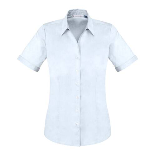 WORKWEAR, SAFETY & CORPORATE CLOTHING SPECIALISTS BC-S770LS Ladies Monaco Short Sleeve Shirt-Cherry-12