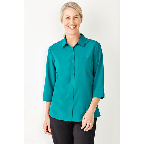 WORKWEAR, SAFETY & CORPORATE CLOTHING SPECIALISTS Florence Womens Plain 3/4 Sleeve Shirt
