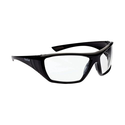 WORKWEAR, SAFETY & CORPORATE CLOTHING SPECIALISTS HUSTLER Gloss Black Frame AS/AF Clear Lens - Spectacles