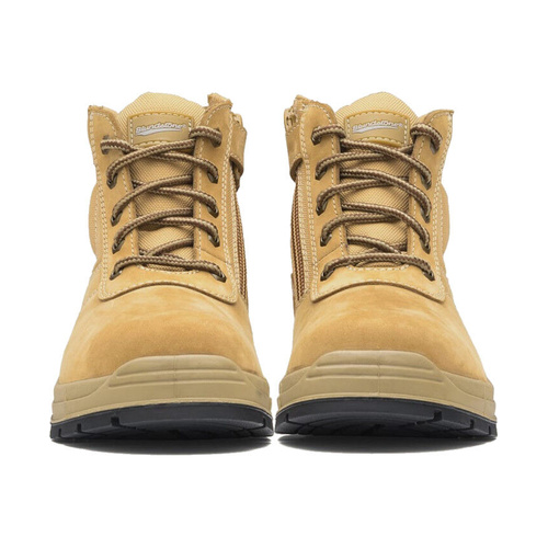 WORKWEAR, SAFETY & CORPORATE CLOTHING SPECIALISTS Wheat nubuck zip side ankle safety boot