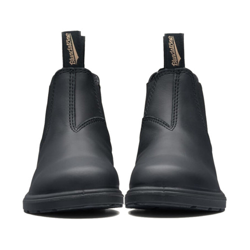 WORKWEAR, SAFETY & CORPORATE CLOTHING SPECIALISTS Child's black premium leather elastic side boot