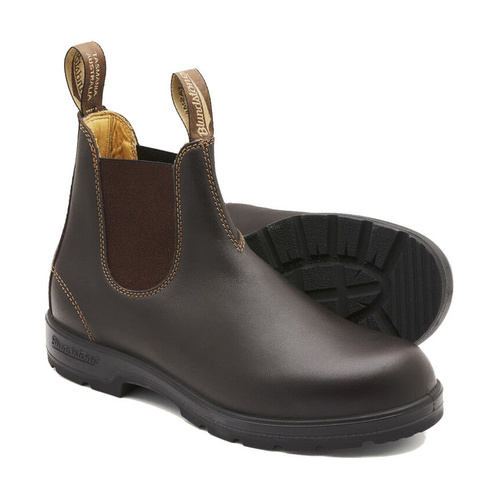 WORKWEAR, SAFETY & CORPORATE CLOTHING SPECIALISTS Walnut premium leather elastic side leather lined boot