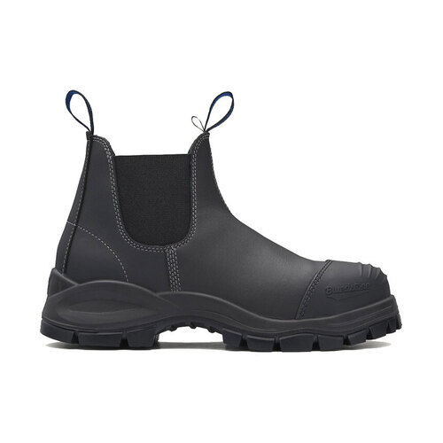 990 XFOOT RUBBER Black water resistant leather elastic side boot