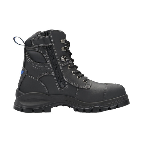 WORKWEAR, SAFETY & CORPORATE CLOTHING SPECIALISTS - DISCONTINUED - 997 - XFOOT RUBBER - Black water resistant  zip side 150mm ankle boot