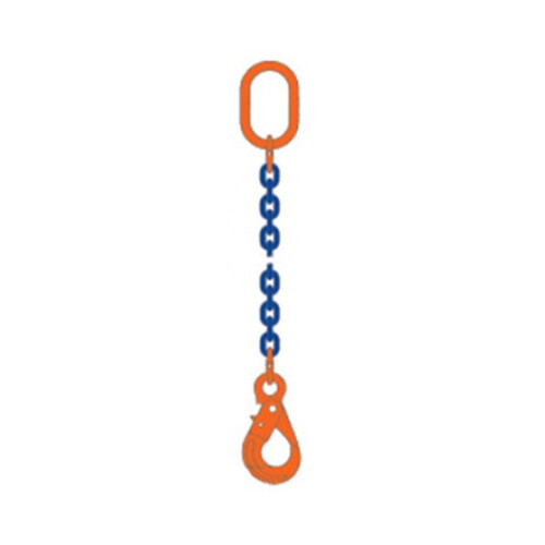 WORKWEAR, SAFETY & CORPORATE CLOTHING SPECIALISTS - Csa G100 10mm 1Leg 1Mtr C/W Clevis Self Locking Hook & Clevis Grab Hook