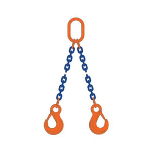 WORKWEAR, SAFETY & CORPORATE CLOTHING SPECIALISTS - Csa G100 13mm 2Leg 1Mtr C/W Clevis Sling Hook & Clevis Grab Hook