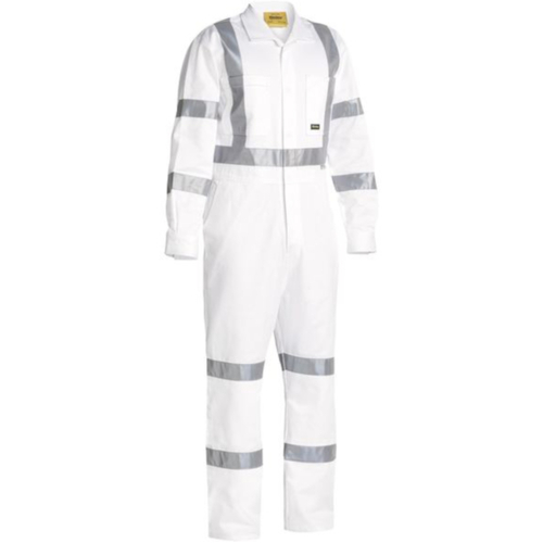 WORKWEAR, SAFETY & CORPORATE CLOTHING SPECIALISTS - TAPED NIGHT COTTON DRILL COVERALL