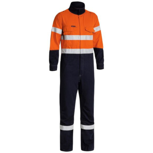 WORKWEAR, SAFETY & CORPORATE CLOTHING SPECIALISTS - TENCATE TECASAFE  PLUS TAPED TWO TONE HI VIS ENGINEERED FR VENTED COVERALL