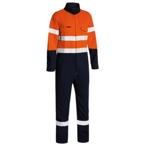 WORKWEAR, SAFETY & CORPORATE CLOTHING SPECIALISTS TENCATE TECASAFE  PLUS 580 TAPED HI VIS LIGHTWEIGHT FR NON VENTED ENGINEERED COVERALL