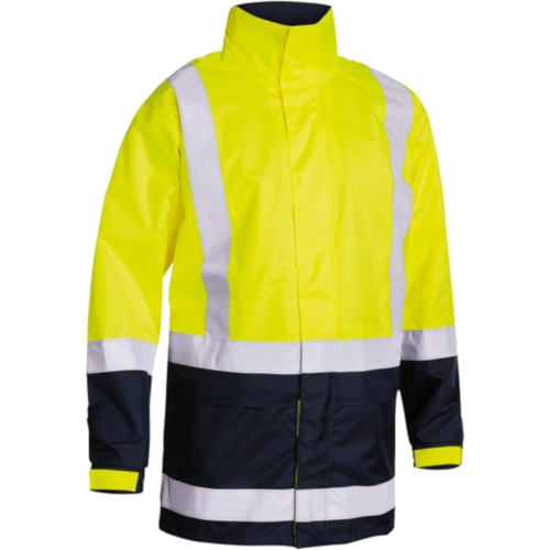 WORKWEAR, SAFETY & CORPORATE CLOTHING SPECIALISTS - TAPED HI VIS RAIN SHELL JACKET