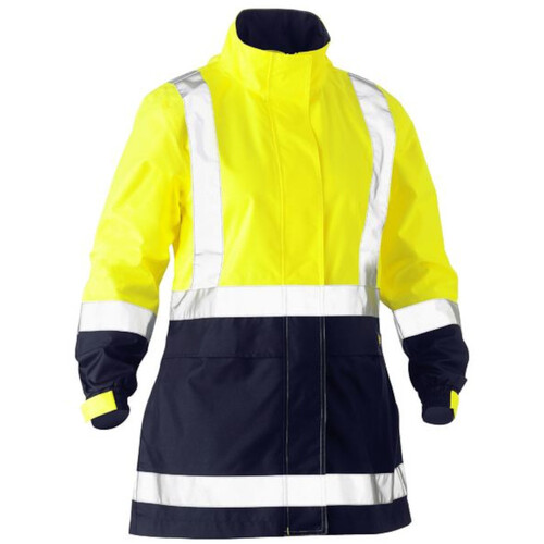 WORKWEAR, SAFETY & CORPORATE CLOTHING SPECIALISTS WOMEN S TAPED HI VIS RECYCLED RAIN SHELL JACKET