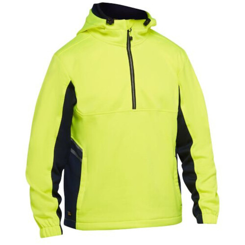 WORKWEAR, SAFETY & CORPORATE CLOTHING SPECIALISTS - HI VIS WATER REPELLENT FLEECE HOODIE