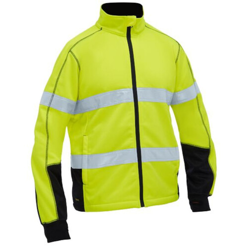 WORKWEAR, SAFETY & CORPORATE CLOTHING SPECIALISTS - MEN S TAPED HI VIS ZIP FRONT FLEECE