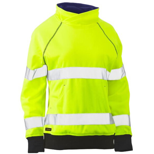 WORKWEAR, SAFETY & CORPORATE CLOTHING SPECIALISTS - WOMENS TAPED HI VIS FLEECE JUMPER