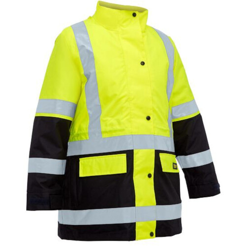 WORKWEAR, SAFETY & CORPORATE CLOTHING SPECIALISTS WOMEN S TAPED HI VIS 5 IN 1 RAIN JACKET