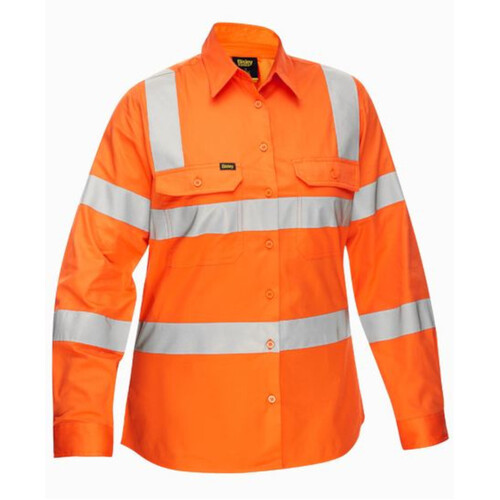 WORKWEAR, SAFETY & CORPORATE CLOTHING SPECIALISTS - WOMENS TAPED BIOMOTION COOL LIGHTWEIGHT HI VIS