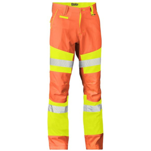 WORKWEAR, SAFETY & CORPORATE CLOTHING SPECIALISTS - TAPED BIOMOTION DOUBLE HI VIS PANTS