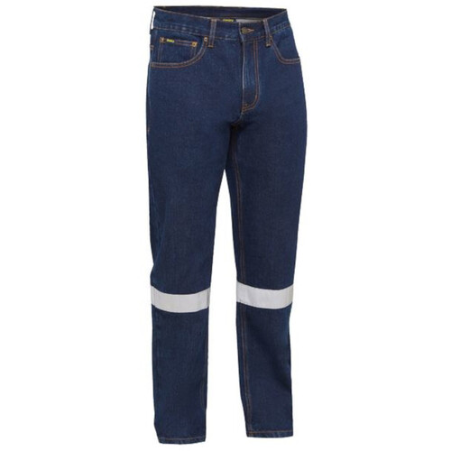 WORKWEAR, SAFETY & CORPORATE CLOTHING SPECIALISTS - TAPED ORIGINAL STRETCH DENIM WORK JEANS