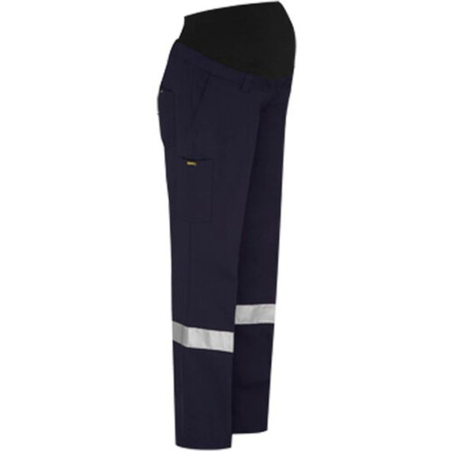 WORKWEAR, SAFETY & CORPORATE CLOTHING SPECIALISTS WOMENS 3M TAPED MATERNITY DRILL WORK PANT