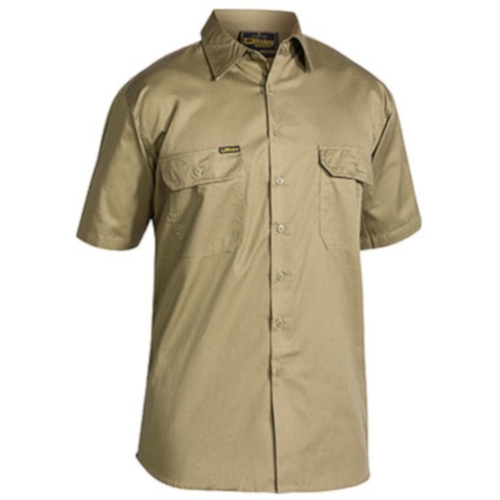 WORKWEAR, SAFETY & CORPORATE CLOTHING SPECIALISTS COOL LIGHTWEIGHT DRILL SHIRT - SHORT SLEEVE