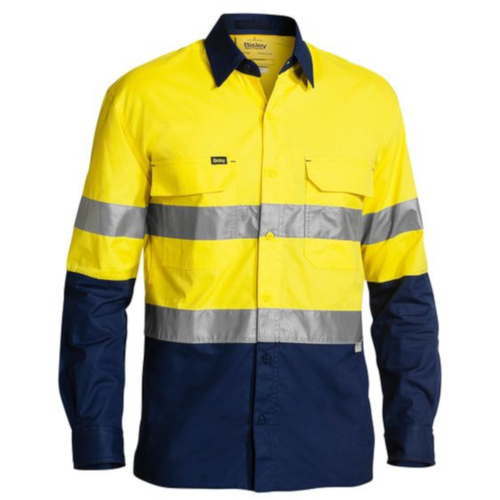 WORKWEAR, SAFETY & CORPORATE CLOTHING SPECIALISTS - 3M TAPED X AIRFLOW  RIPSTOP HI VIS SHIRT - LONG SLEEVE