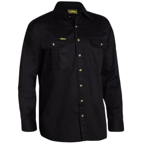 WORKWEAR, SAFETY & CORPORATE CLOTHING SPECIALISTS - ORIGINAL COTTON DRILL SHIRT - LONG SLEEVE