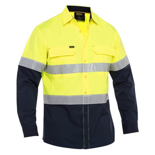 WORKWEAR, SAFETY & CORPORATE CLOTHING SPECIALISTS - Men s X Airflow  Hi Vis Taped Laser Long Sleeve Shirt