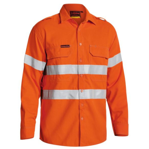 WORKWEAR, SAFETY & CORPORATE CLOTHING SPECIALISTS TENCATE TECASAFE  PLUS 700 TAPED HI VIS FR VENTED SHIRT - LONG SLEEVE