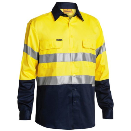 WORKWEAR, SAFETY & CORPORATE CLOTHING SPECIALISTS 3M Taped Hi Vis Drill Shirt - Long Sleeve