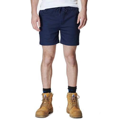 WORKWEAR, SAFETY & CORPORATE CLOTHING SPECIALISTS - EW-EWD204_404_ Mens Elastic Basic Short-Navy-28