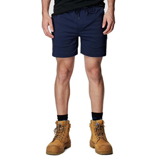 WORKWEAR, SAFETY & CORPORATE CLOTHING SPECIALISTS - EWD205_404_M Men's elastic light short-Navy-28