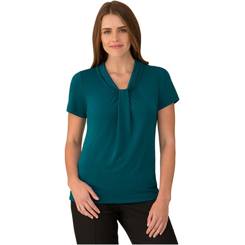 WORKWEAR, SAFETY & CORPORATE CLOTHING SPECIALISTS - Pippa Knit Short Sleeve Shirt - Ladies - Jade