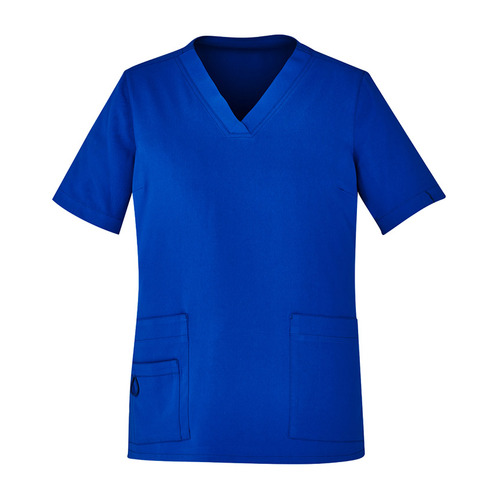 WORKWEAR, SAFETY & CORPORATE CLOTHING SPECIALISTS Avery Womens V-Neck Scrub Top - Electric Blue