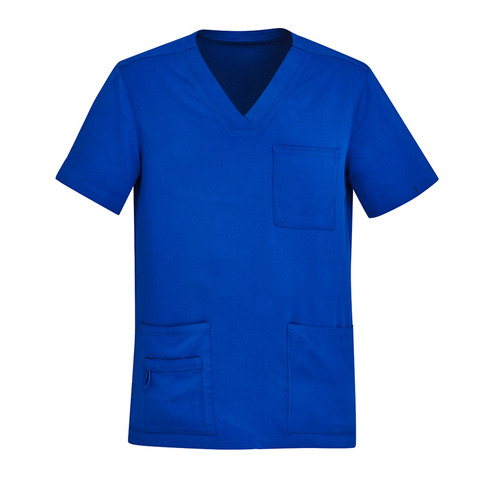 WORKWEAR, SAFETY & CORPORATE CLOTHING SPECIALISTS Avery Mens V-Neck Scrub Top - Electric Blue