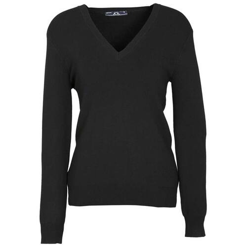 WORKWEAR, SAFETY & CORPORATE CLOTHING SPECIALISTS - Ladies V-Neck Jumper