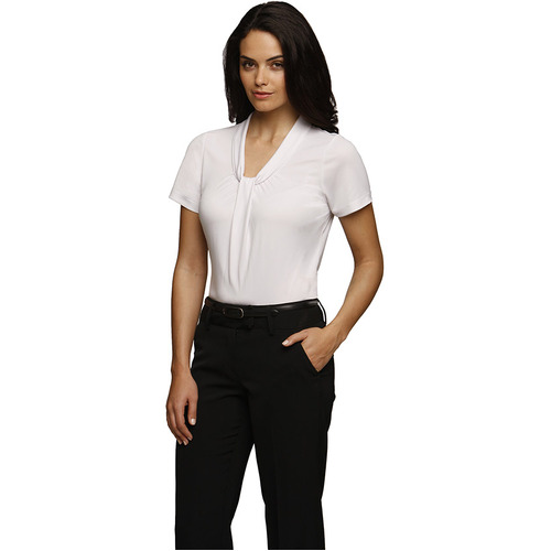 WORKWEAR, SAFETY & CORPORATE CLOTHING SPECIALISTS - Pippa Knit Short Sleeve Shirt - Ladies - White