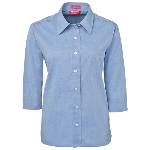 WORKWEAR, SAFETY & CORPORATE CLOTHING SPECIALISTS - JB's Ladies 3/4 Fine Chambray Shirt