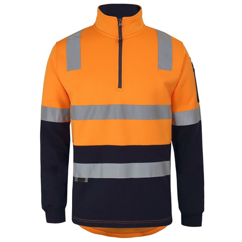 WORKWEAR, SAFETY & CORPORATE CLOTHING SPECIALISTS - JB's 1/2 ZIP AUST. RAIL (D+N) FLEECE SWEATER