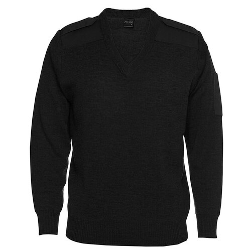 WORKWEAR, SAFETY & CORPORATE CLOTHING SPECIALISTS - JB's Knitted Epaulette Jumper 